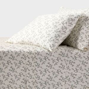 Threshold - Twin/Twin Extra Long 400 Thread Count Christmas Ho Cream